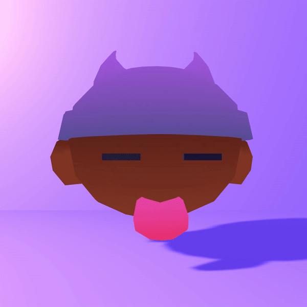A low poly profile picture I made while studying blender